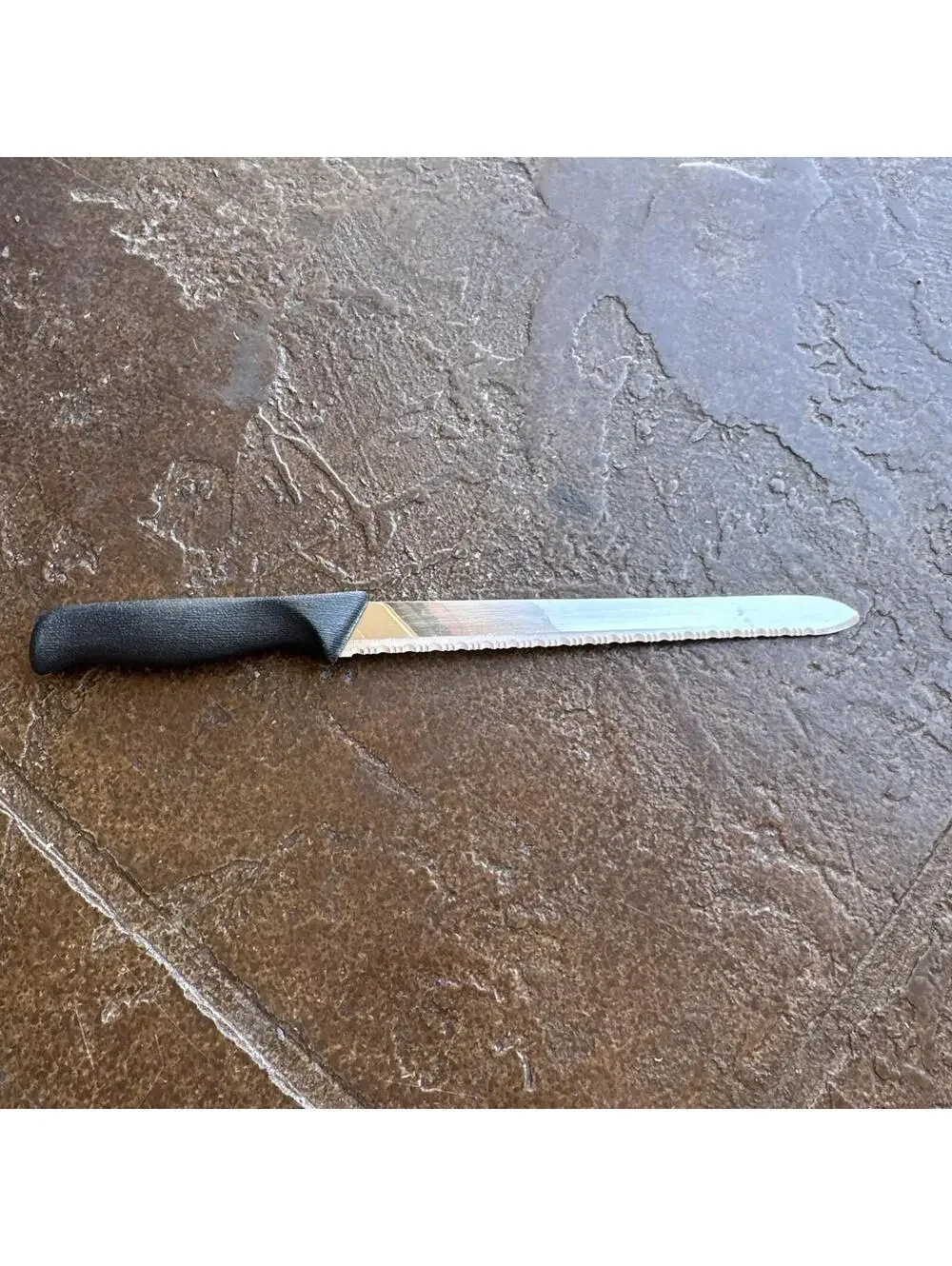 PAMPERED CHEF 9 inch Blade - Serrated BREAD KNIFE - Stainless #1285